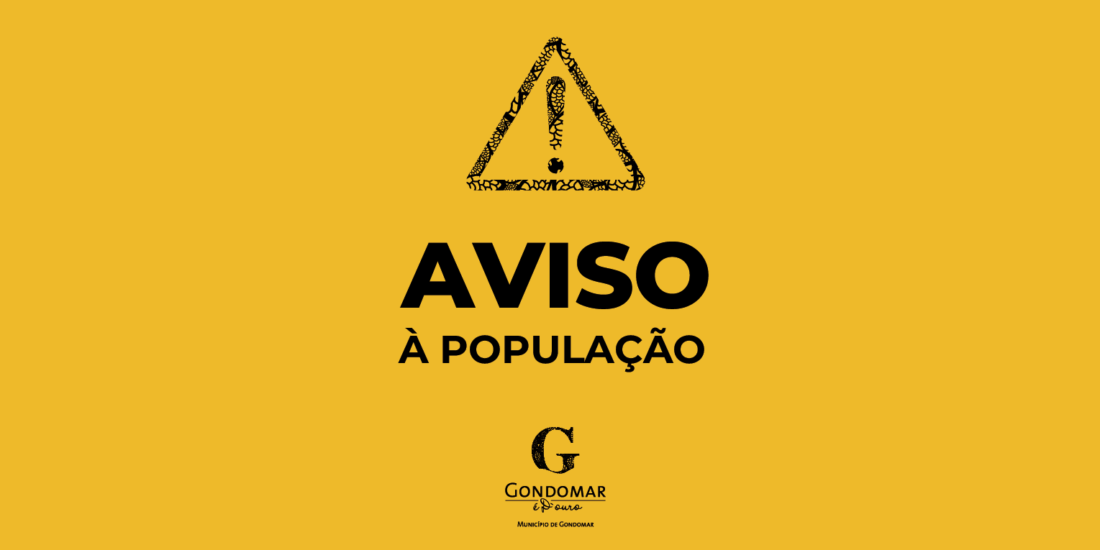 Aviso – Encerramento temporário de instalações e cancelamento de eventos